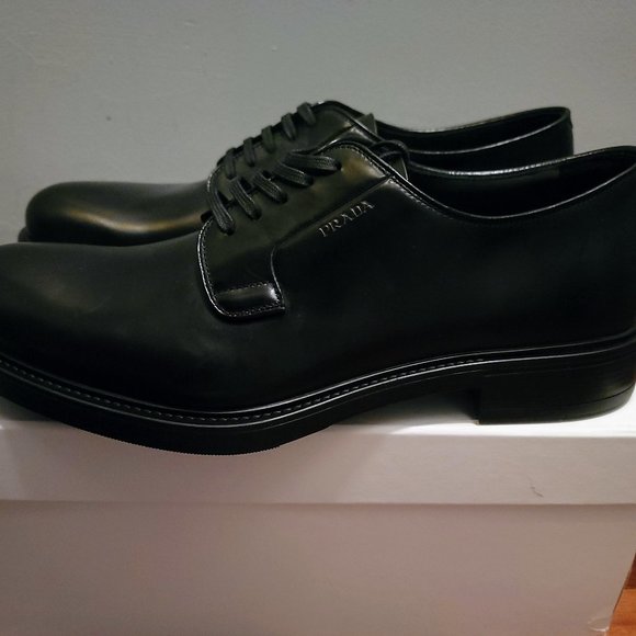 Prada Spazzolato Mens Dress Shoe - Picture 1 of 7